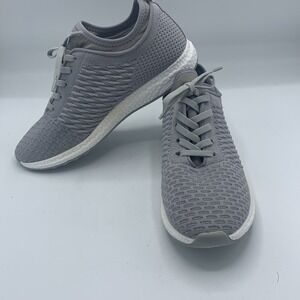 Aqua College Gray Knit Winiona Waterproof Lace Up Running Sneakers Women Sz 9.5M